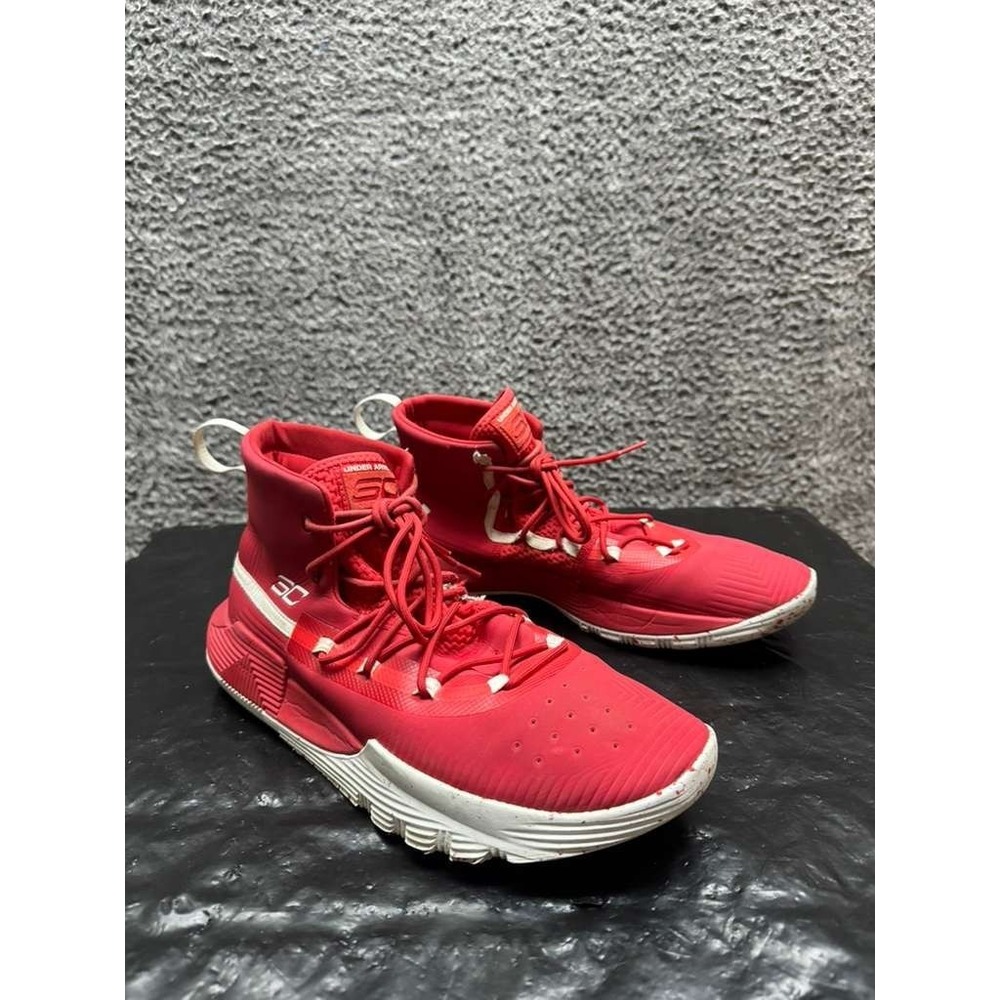 Under Armour Curry 3Zer0 III Basket Ball Shoes Red 3020613-600 Mens Size 11.5 US